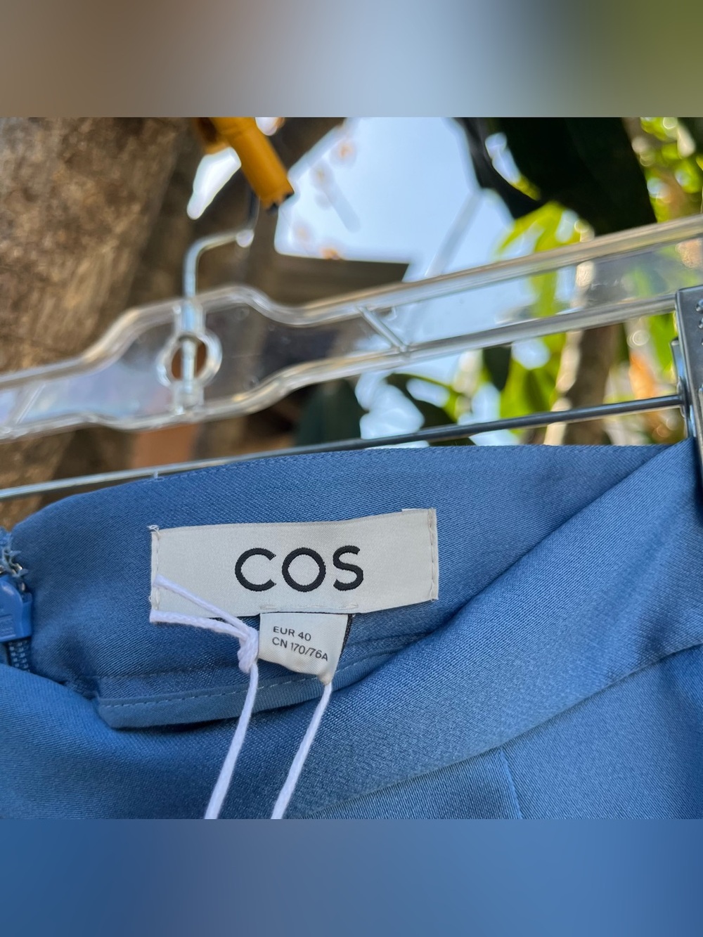 NWT COS Sculpted Blue Mini Skirt. - Picture 8 of 13